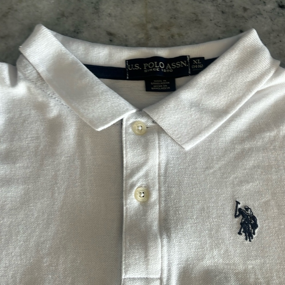 Boys POLO white XL (14-16)